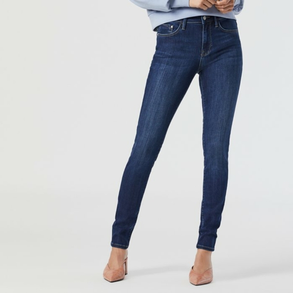 Mavi High Waisted Rise Dark Wash Skinny Jeans